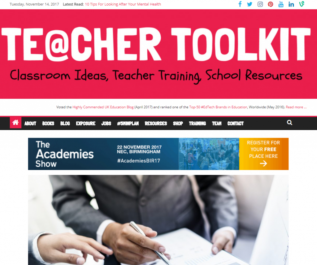 Teacher Toolkit Educational News