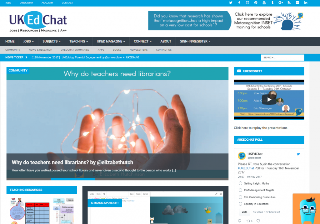 UKEdChat Educational News