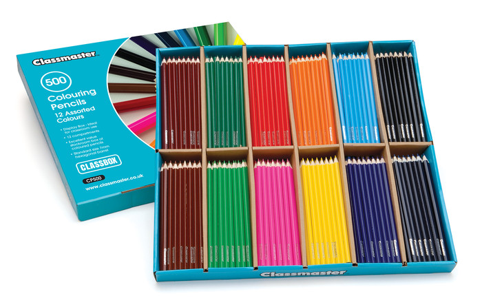 Classmaster Colouring Pencils in a pack of 500 with display box