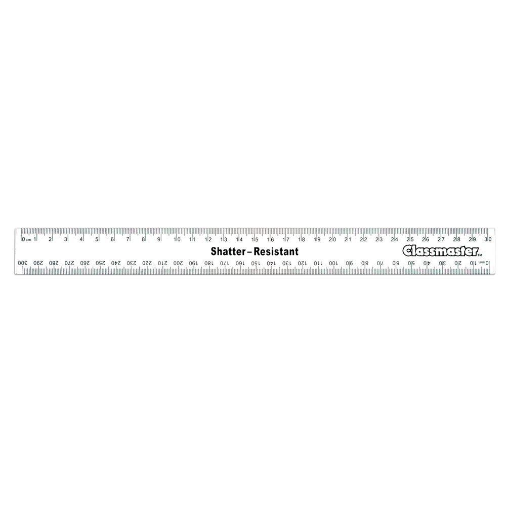 30cm Clear Rulers Pack Of 100 Cm Mm Eastpoint