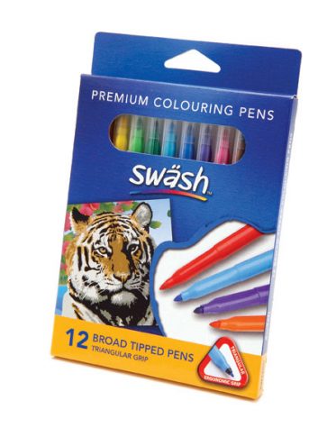 KOMFIGRIP Broad Tip Colouring Pens