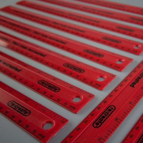 Re:create Shatter-Resistant Recycled Rulers, Coloured